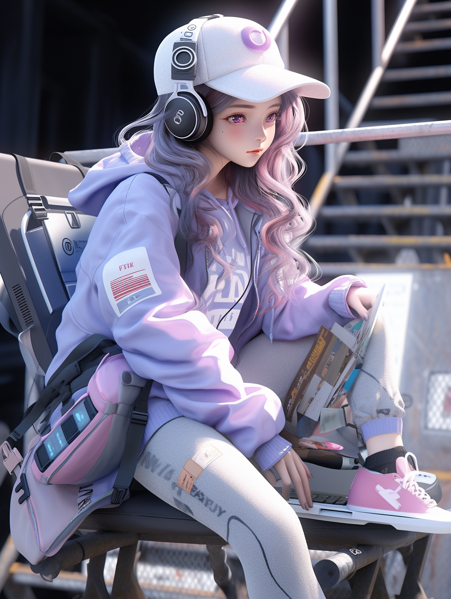 3D风格女孩图片免费下载